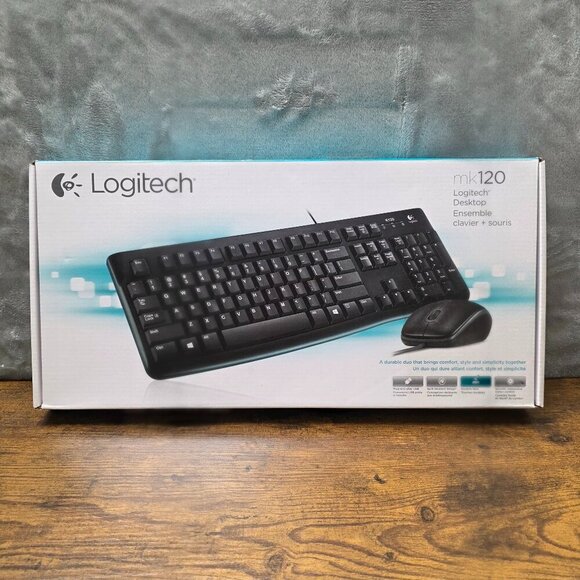Logitech MK120 Keyboard & Mouse Combo | New - Picture 1 of 8
